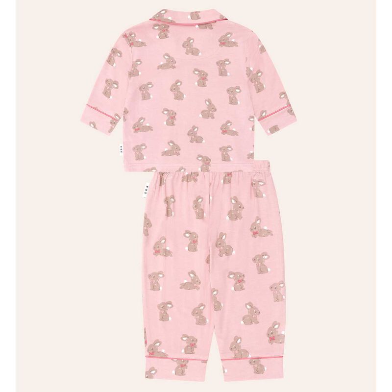 Huxbaby Dusty Pink Bunny Pj Set 3-8Y image number 3